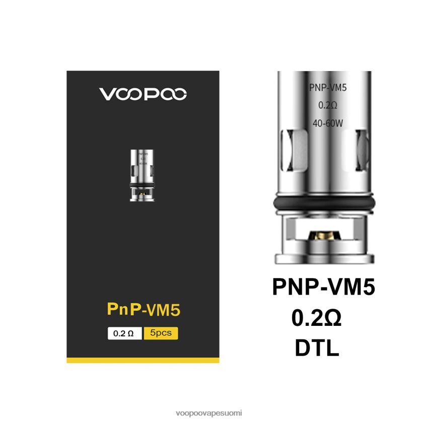 VOOPOO Vape Drag - VOOPOO PNP kelat (5kpl) pnp-vm5 DT4XDB599